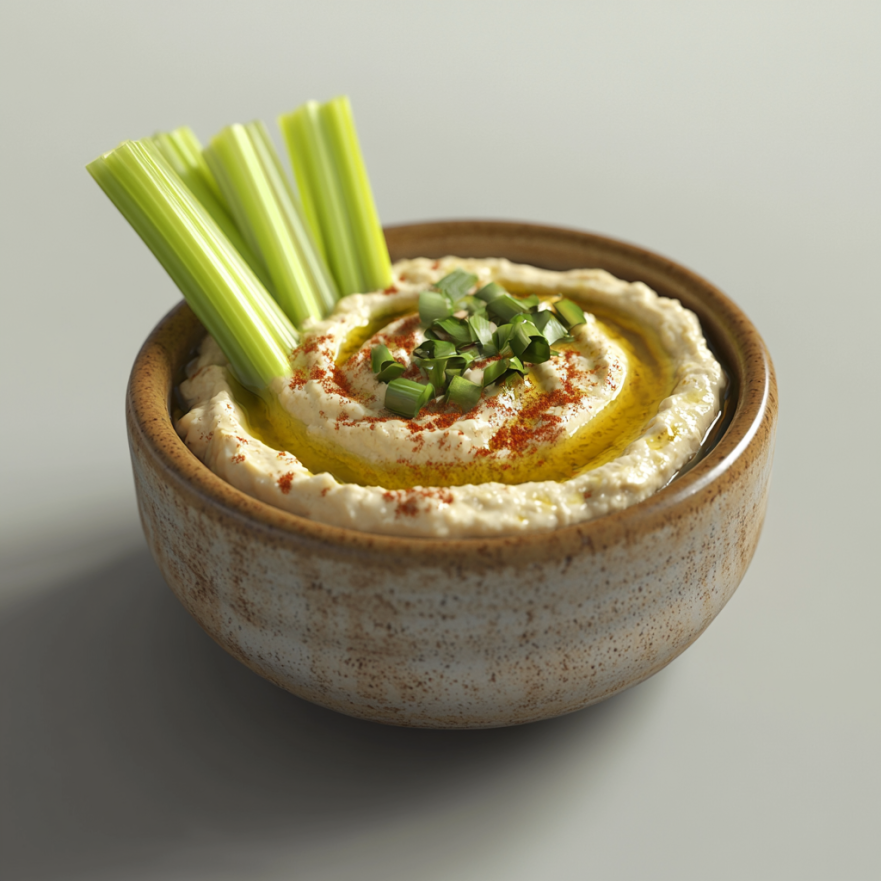 Домашен хумус с целина